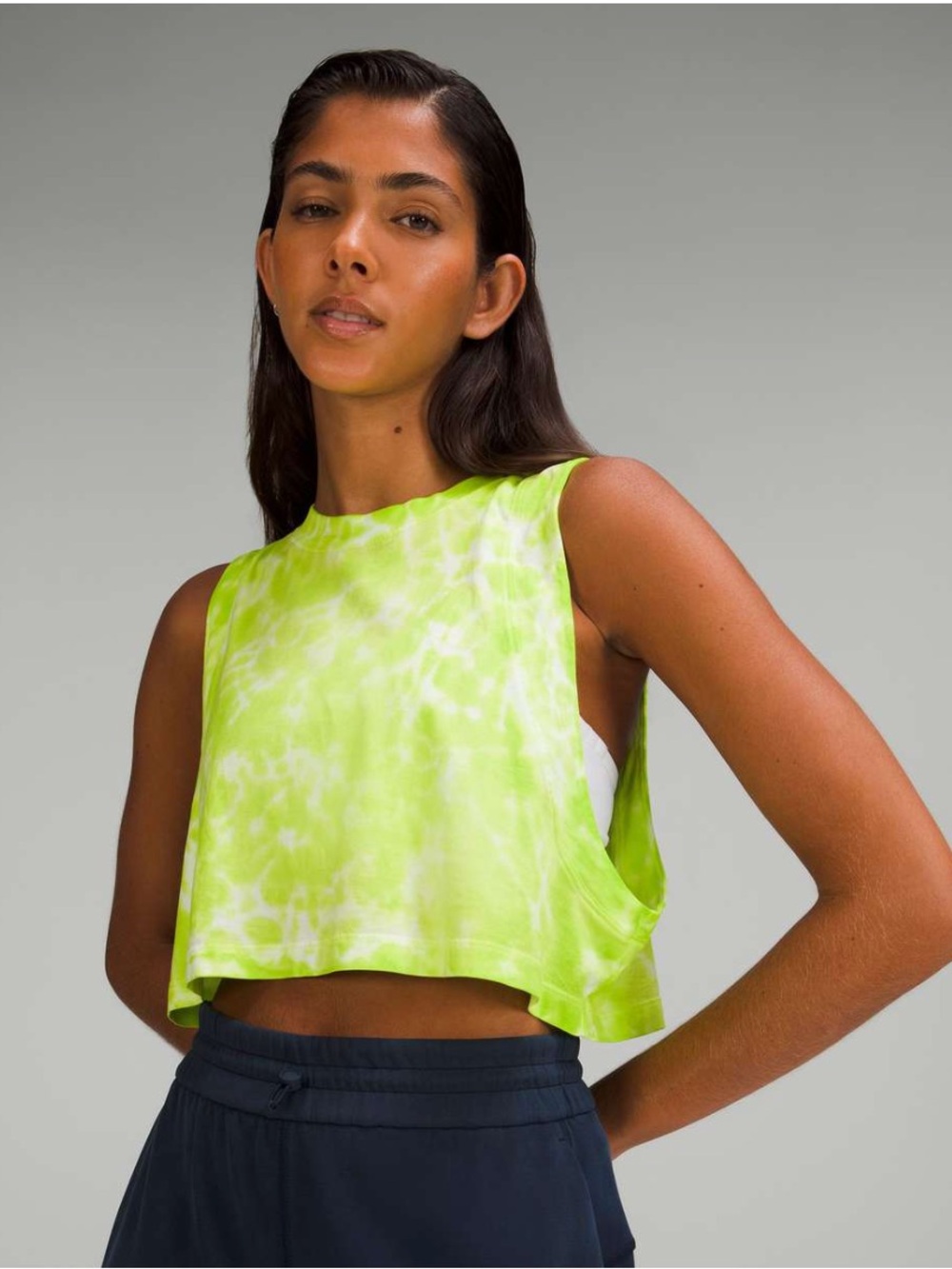 Lululemon Tank Marmoleado Tie Dye Eccentric Lime tank